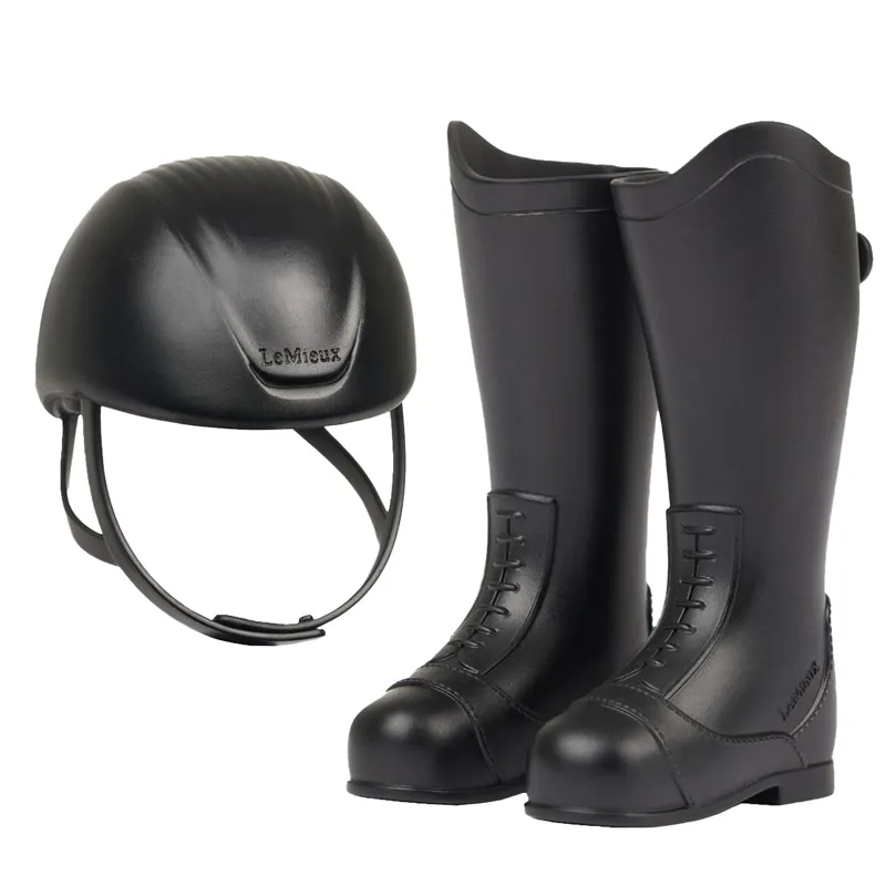 LeMieux Toy Rider Boots and Helmet Set - Black
