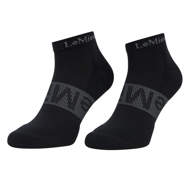 LeMieux Ankle Socks 3 Pack - Black-1
