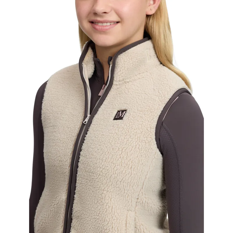 LeMieux Young Rider Trinity Teddy Vest - Almond Pre-Order-4