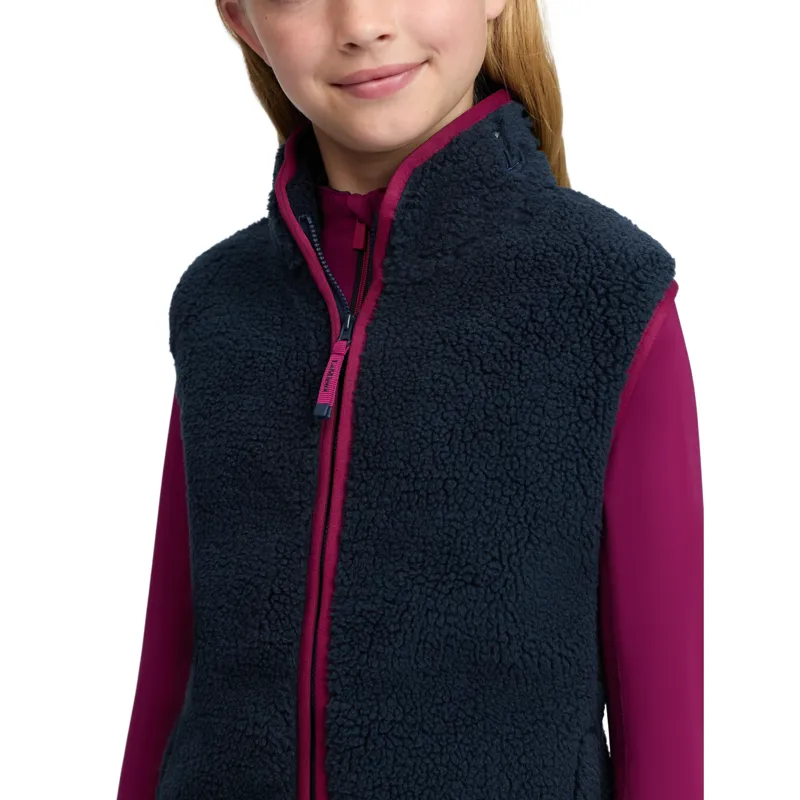 LeMieux Young Rider Trinity Teddy Vest - Navy Pre-Order-5