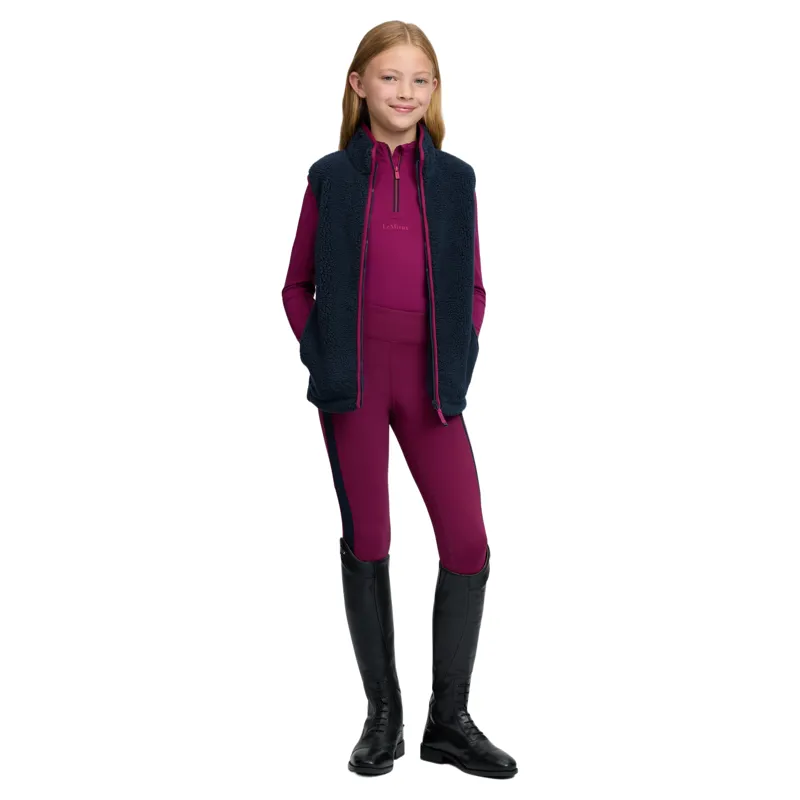 LeMieux Young Rider Trinity Teddy Vest - Navy Pre-Order-6