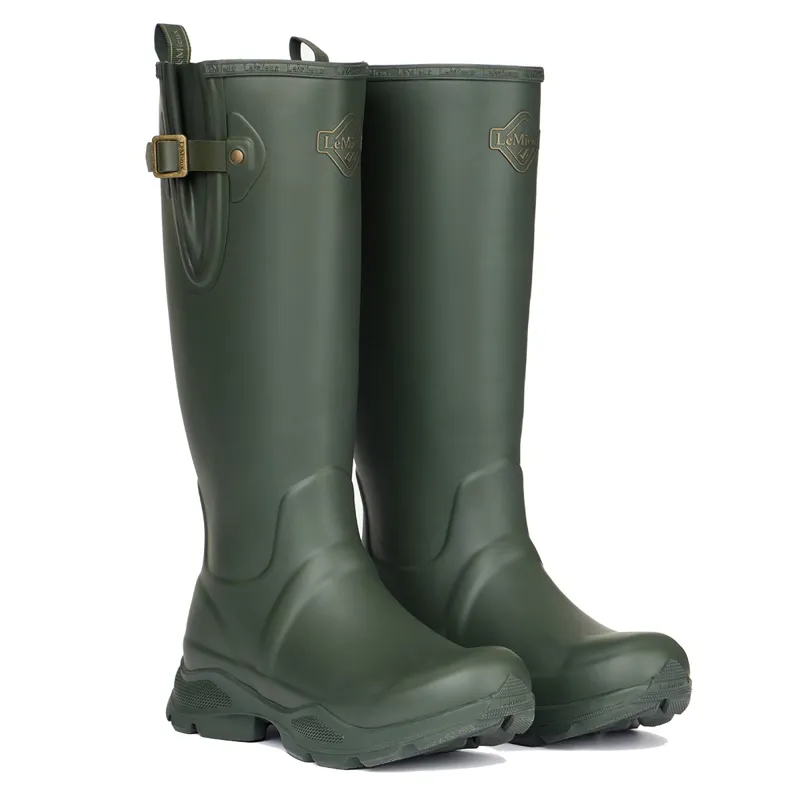 LeMieux Ultra Stride Women's Neoprene Lined Rubber Boots - Oak
