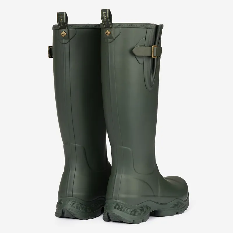 LeMieux Ultra Stride Women's Neoprene Lined Rubber Boots - Oak-2