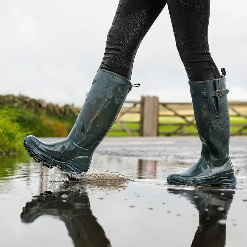 LeMieux Ultra Stride Women's Neoprene Lined Rubber Boots - Oak-1
