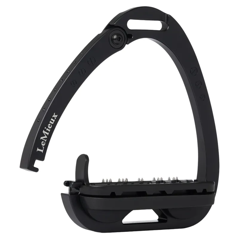 LeMieux Brilliance Vector Balance Stirrups - Black-1