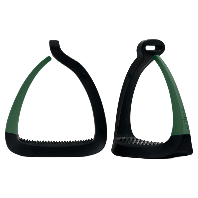 LeMieux VectorFlex Safety Stirrup Arms - Hunter Green-3