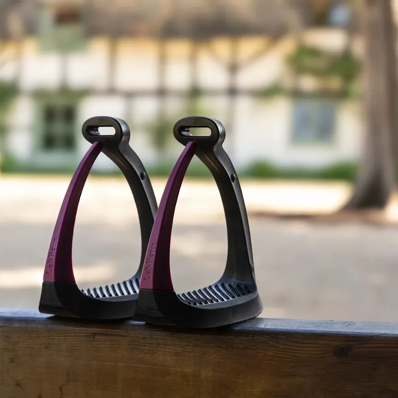 LeMieux VectorFlex Safety Stirrup Arms - Blackberry-2