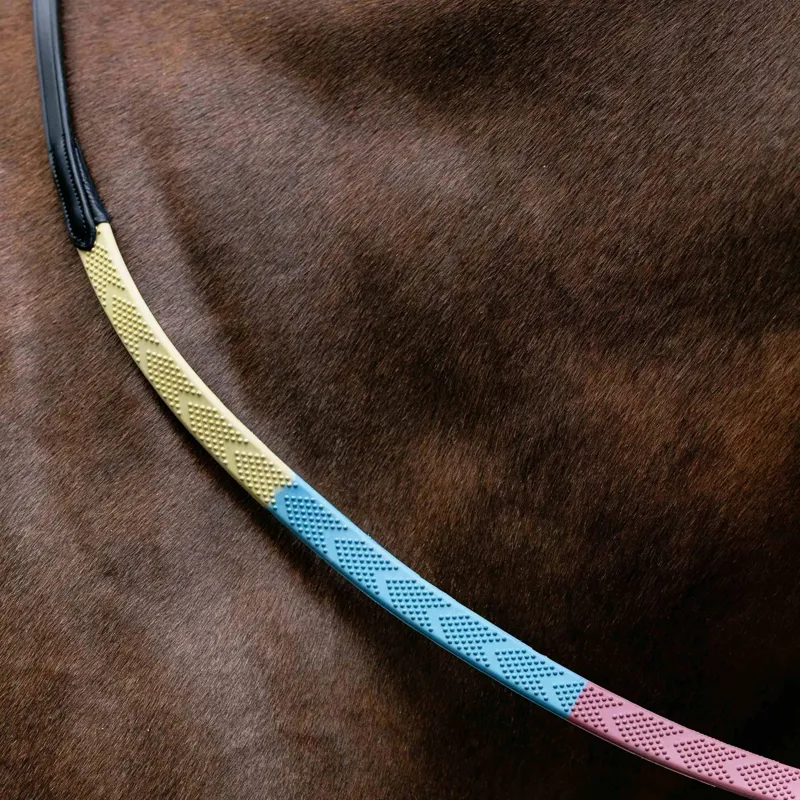 LeMieux Versa Grip Reins - Spring Pastels-1