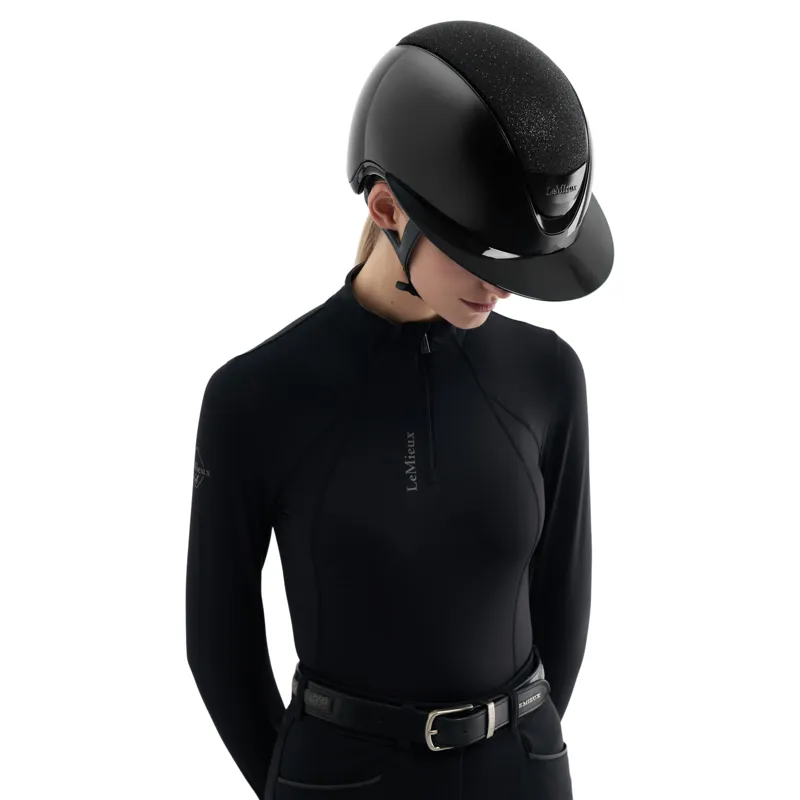 LeMieux Verv Brilliance Competition Helmet - Gloss Black-1