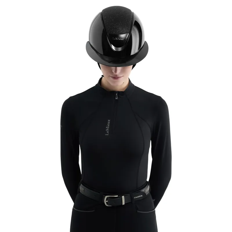 LeMieux Verv Helmet Panel - Gloss Black-3