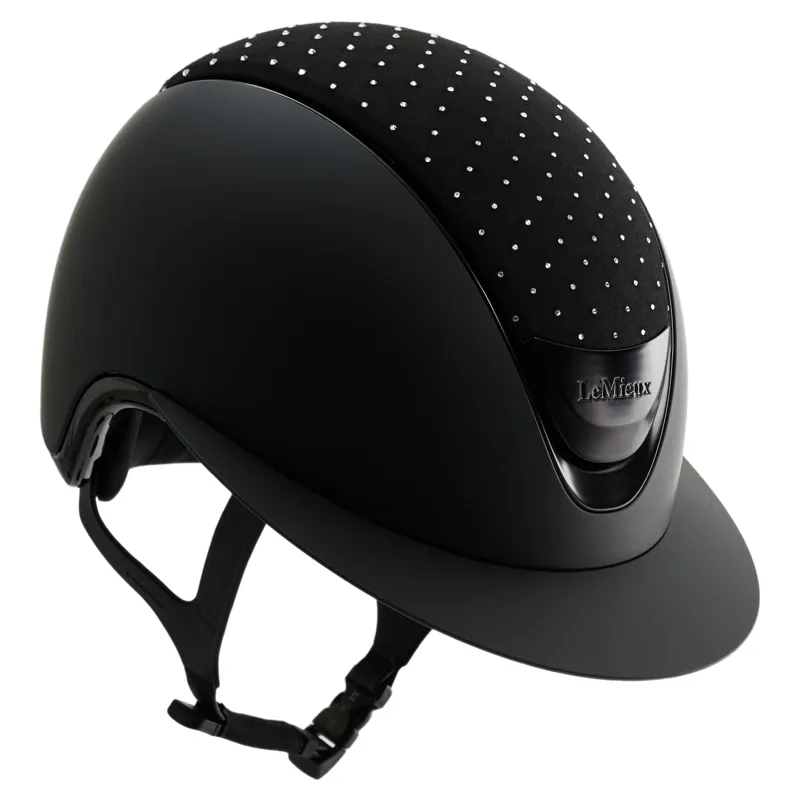 LeMieux Verv Helmet Panel - Swarovski/Black-3