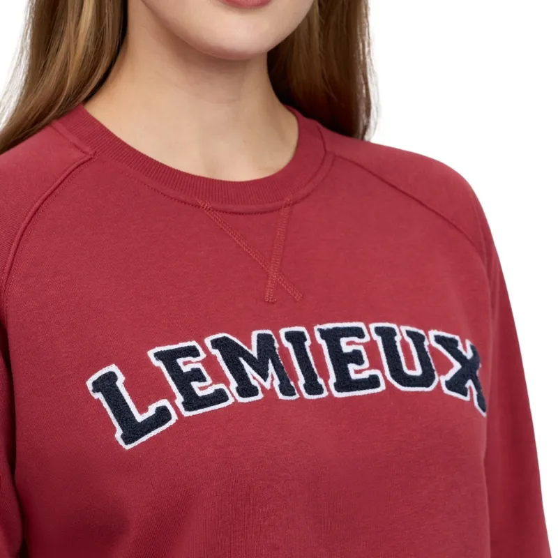 LeMieux Vida Varsity Crew Neck Womens Sweatshirt - Russet-6