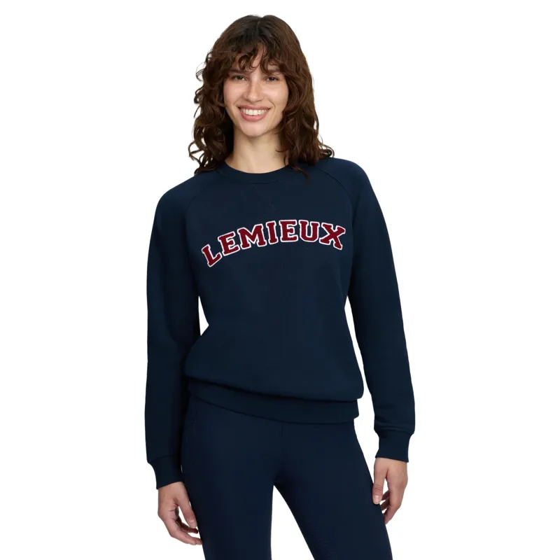 LeMieux Vida Varsity Crew Neck Women's Sweatshirt - Navy