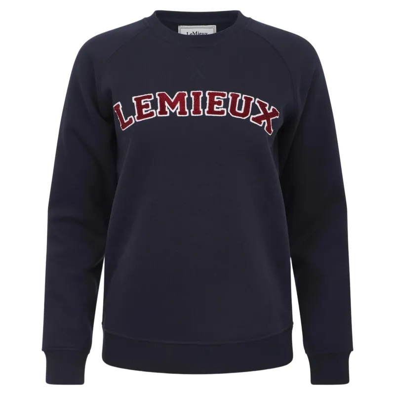 LeMieux Vida Varsity Crew Neck Women's Sweatshirt - Navy-1