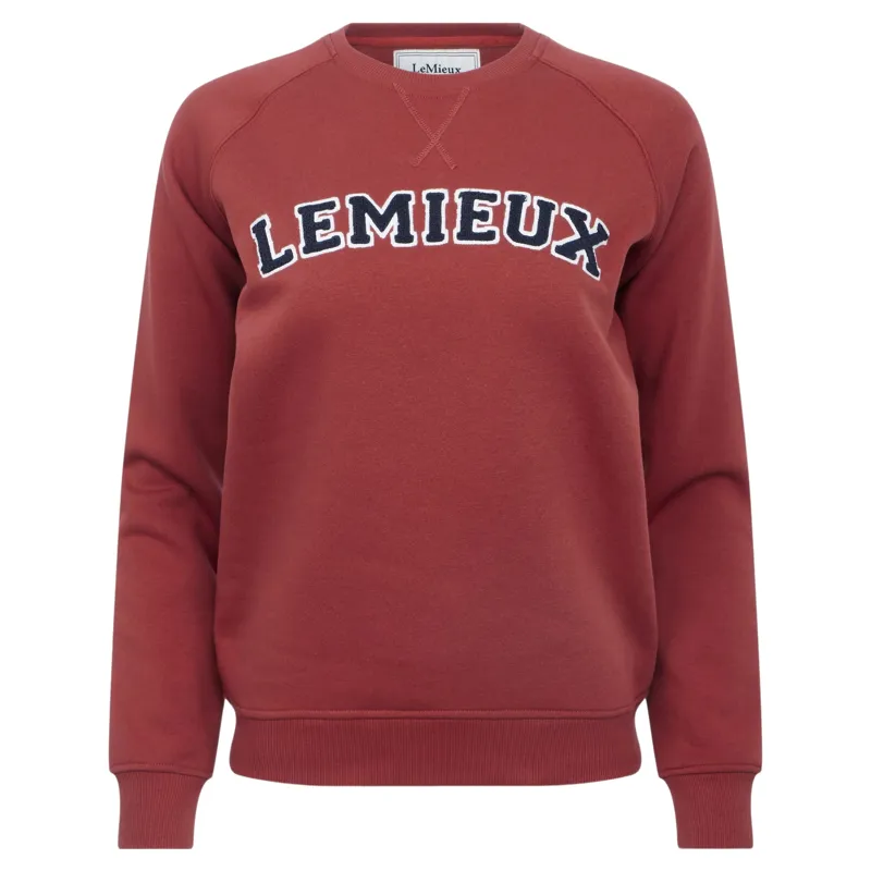 LeMieux Vida Varsity Crew Neck Womens Sweatshirt - Russet-1