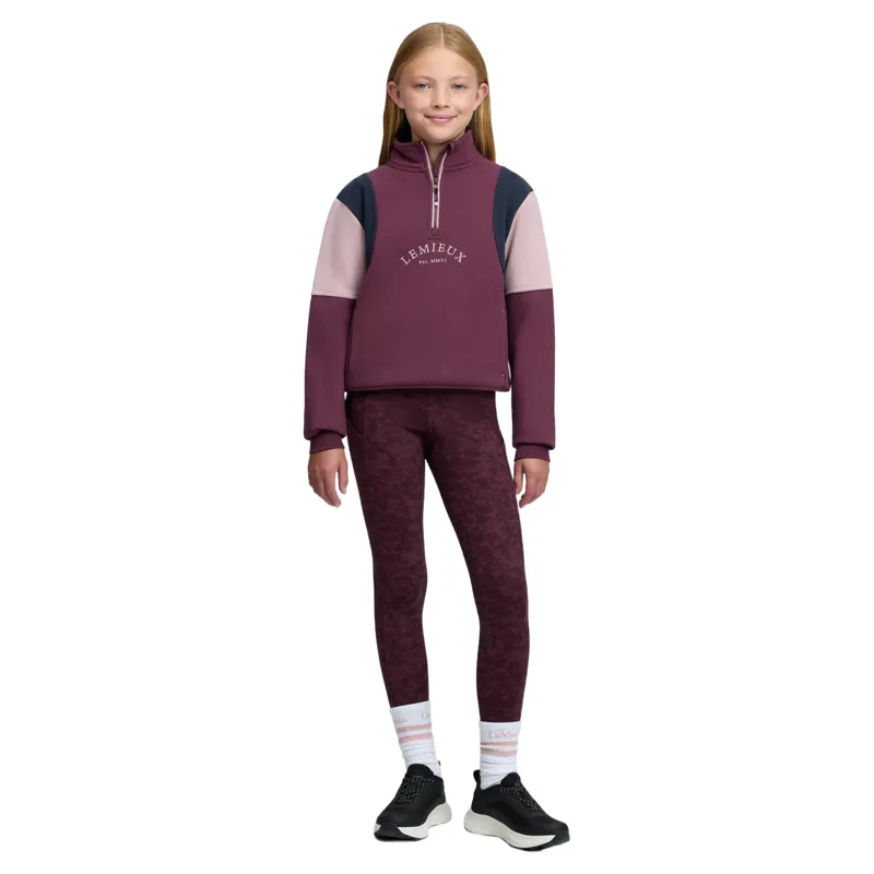 LeMieux Young Rider Viola 1/4 Zip Sweatshirt - Bramble-8