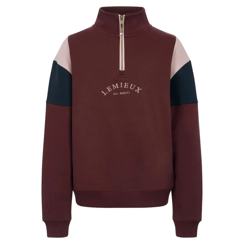 LeMieux Young Rider Viola 1/4 Zip Sweatshirt - Bramble-4