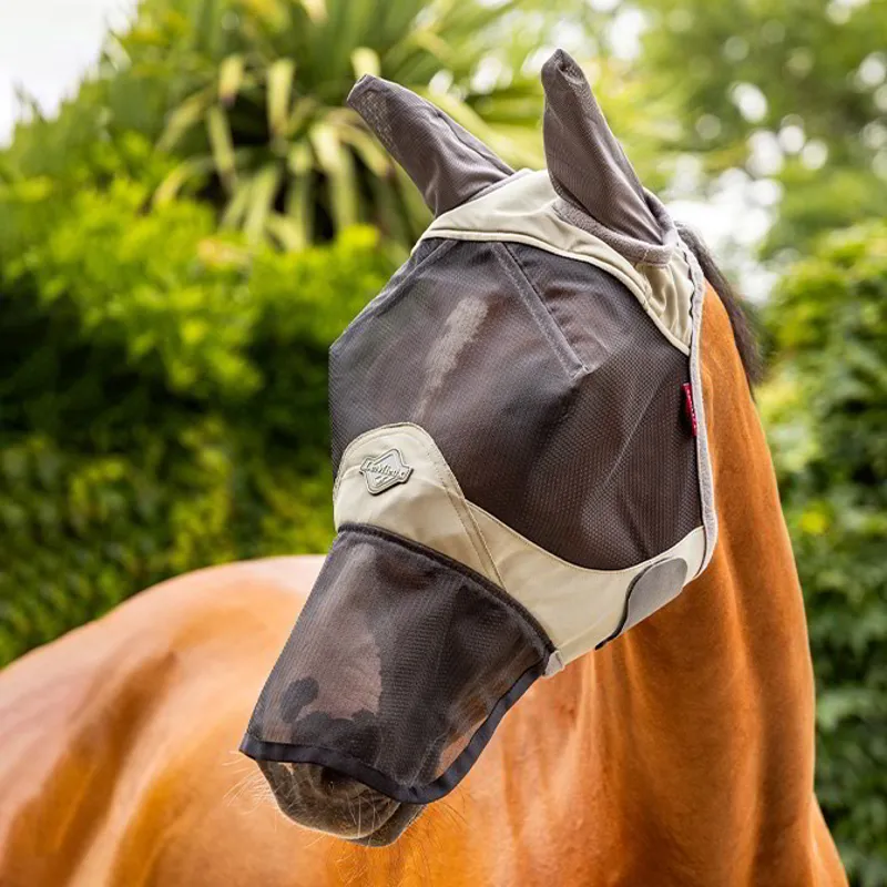 LeMieux Visor-Tek Full Fly Mask with Ears and Nose - Fern