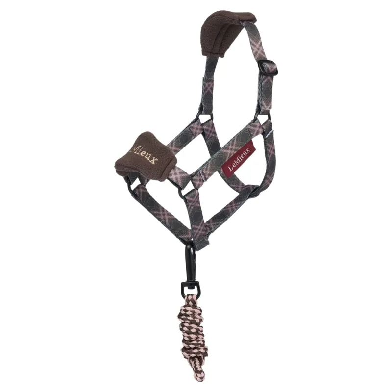 LeMieux Heritage Vogue Hobby Horse Halter and Lead Rope Set - Cocoa