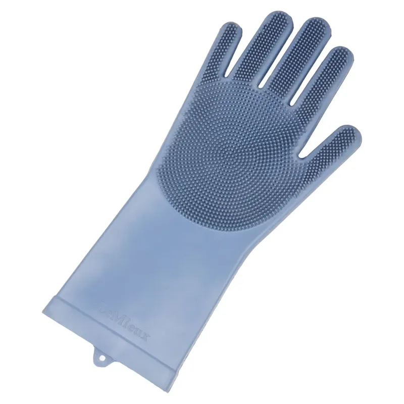 LeMieux Long-Sleeve Waterproof Washing Glove - Powder Blue-1