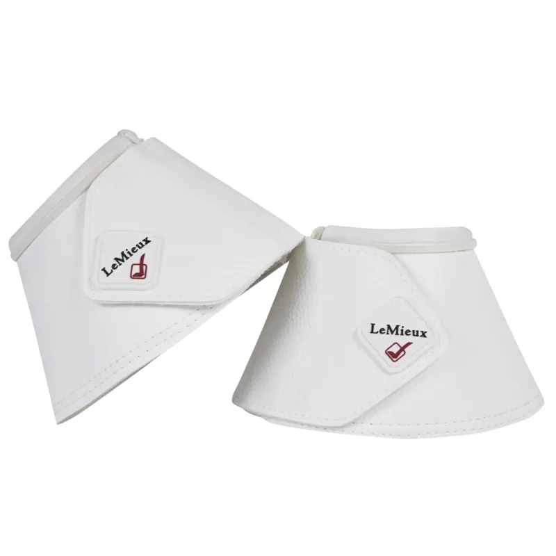 LeMieux WrapAround Leather Bell Boots - White