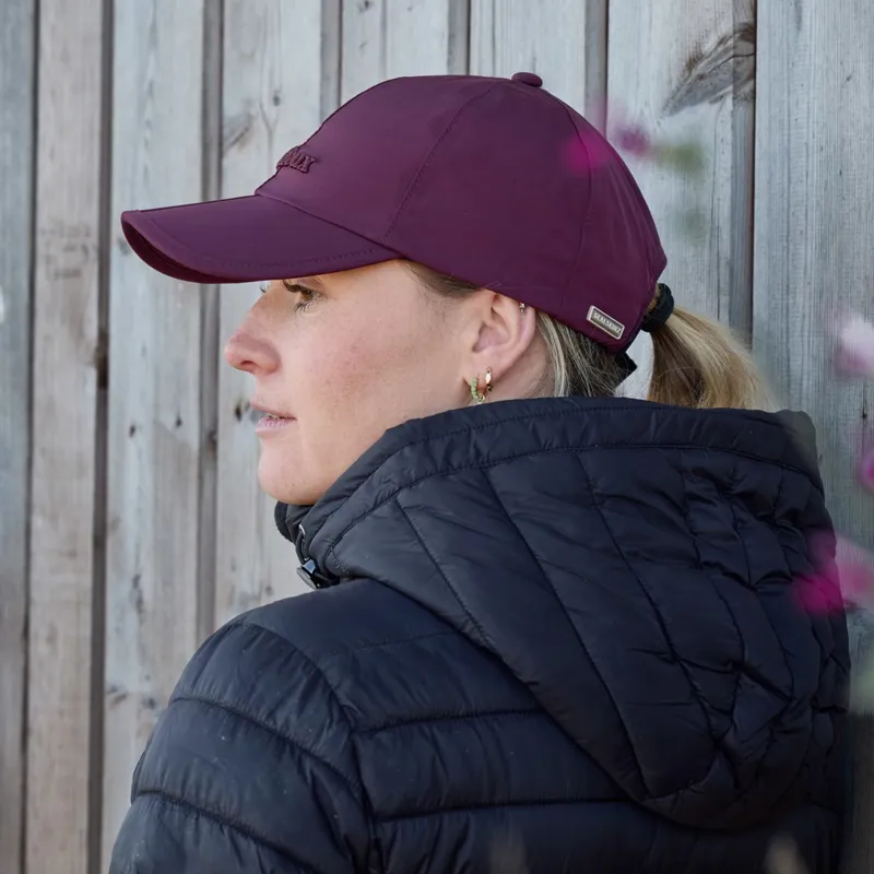 LeMieux x Sealskinz Waterproof Foldable Cap - Burgundy-1