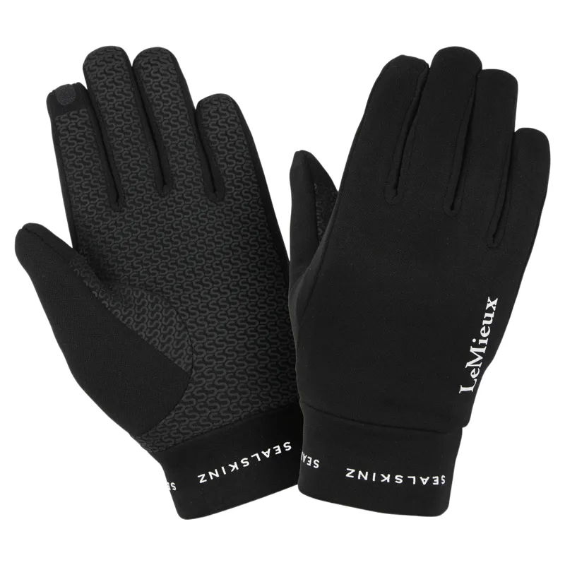 LeMieux x Sealskinz Waterproof Lightweight Riding Gloves - Black