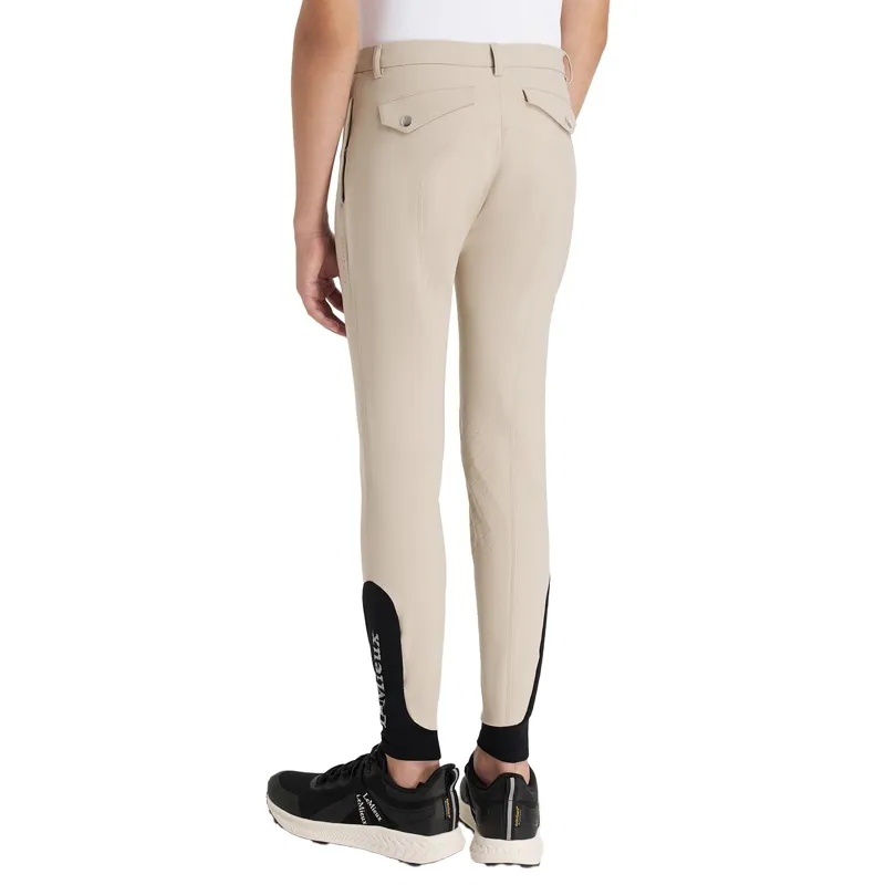 LeMieux Classique Young Boys Competition Knee Grip Breeches - Beige-1