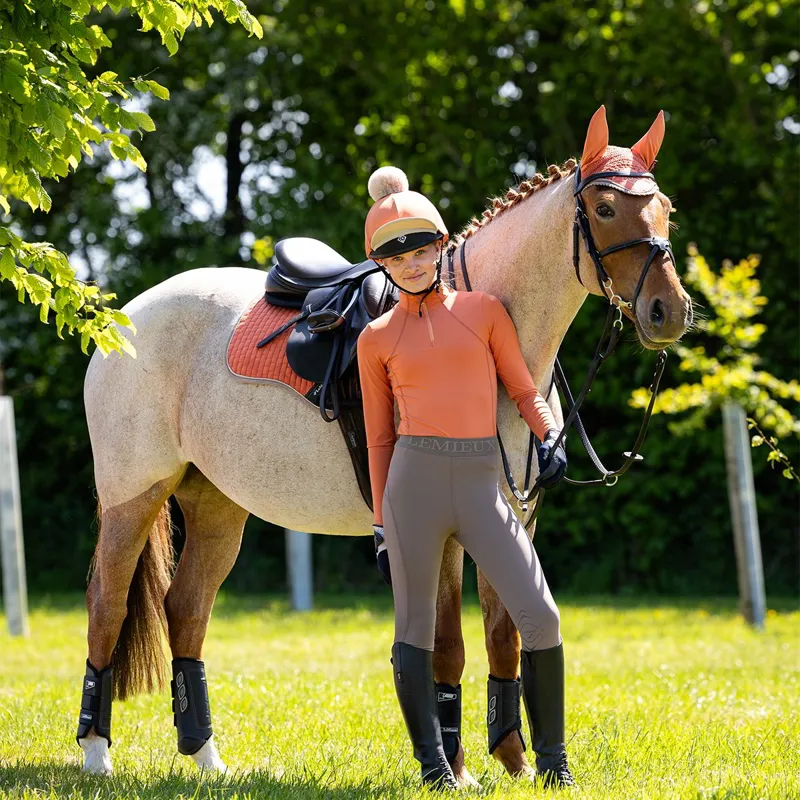LeMieux Young Rider Junior Base Layer-Apricot-2