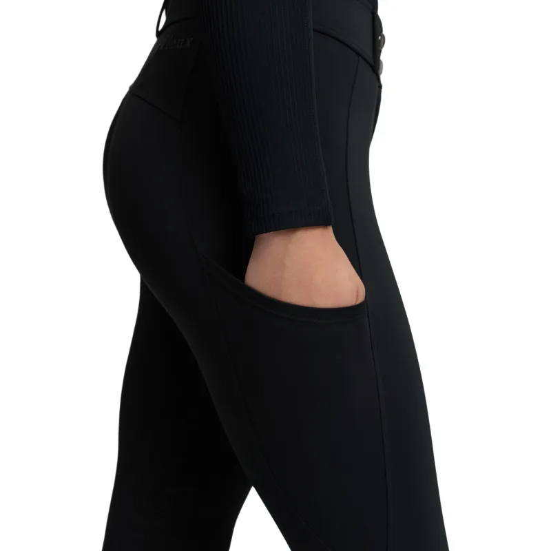 LeMieux Young Rider Bex Half Seat Breeches - Black-3