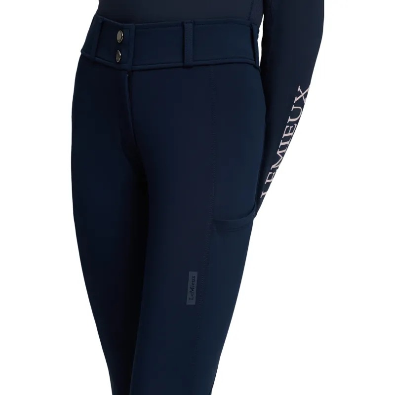 LeMieux Young Rider Bex Half Seat Breeches - Navy-3