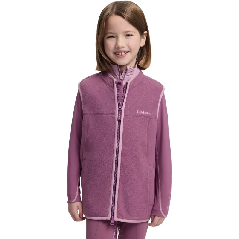 LeMieux Young Rider Bobbi Fleece Vest - Mallow