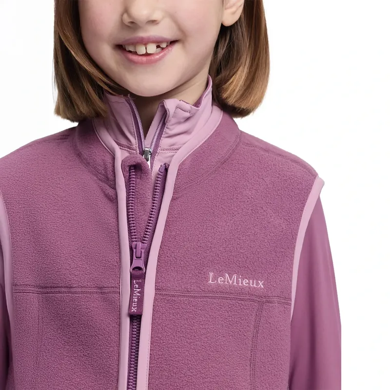 LeMieux Young Rider Bobbi Fleece Vest - Mallow-4