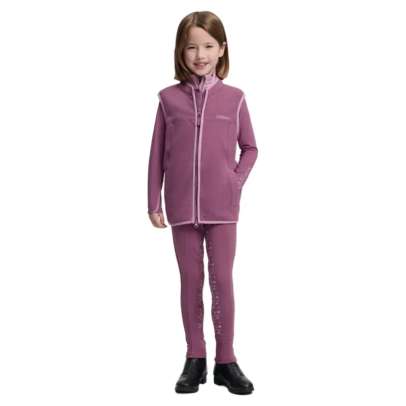 LeMieux Young Rider Bobbi Fleece Vest - Mallow-5