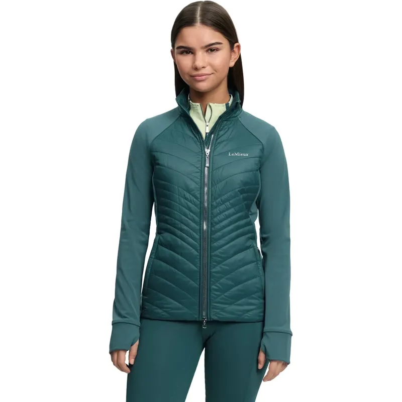 LeMieux Young Rider Josephine Hybrid Quilted Jacket - Jungle