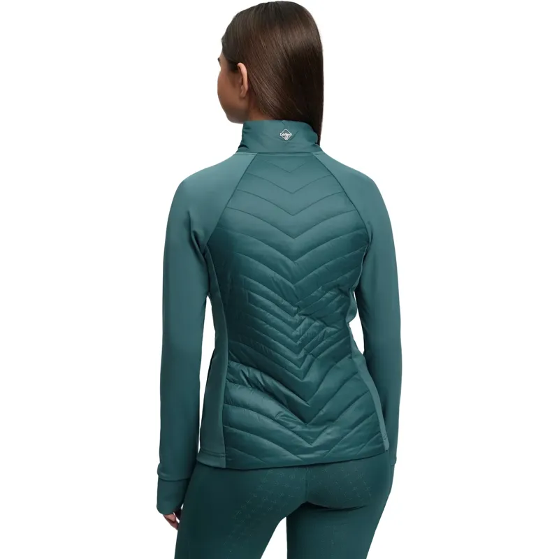 LeMieux Young Rider Josephine Hybrid Quilted Jacket - Jungle-1