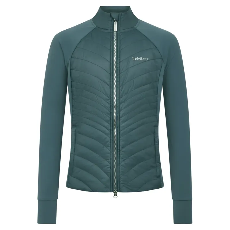 LeMieux Young Rider Josephine Hybrid Quilted Jacket - Jungle-2