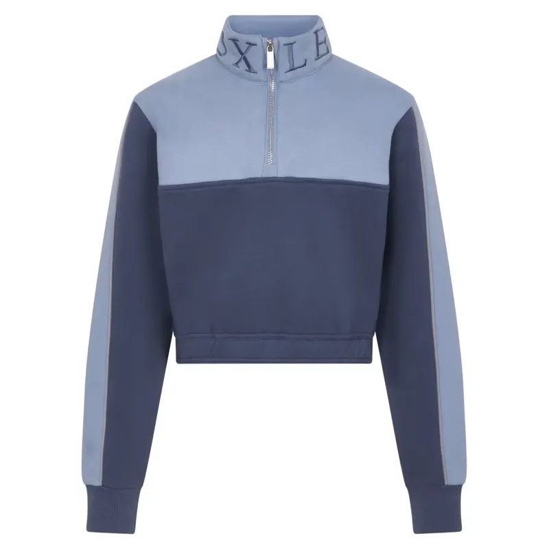 LeMieux Young Rider Kate Cropped 1/4 Zip Sweatshirt - Shadow