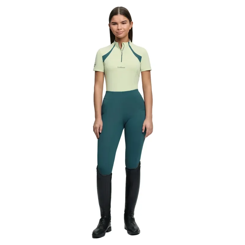 LeMieux Young Rider Mia Mesh Junior Short Sleeve Base Layer - Macaron-1
