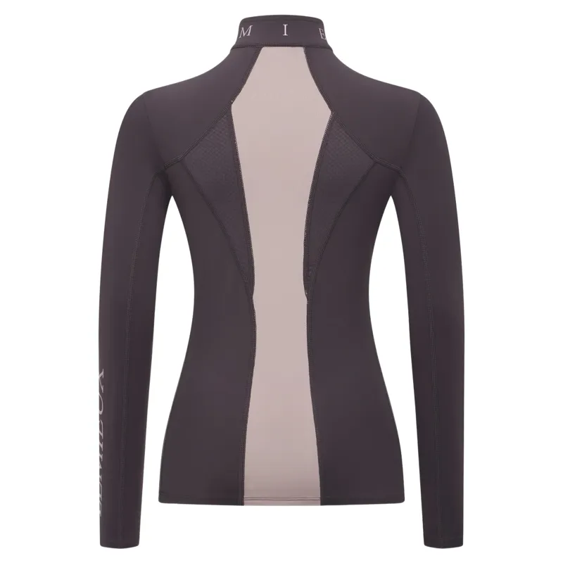 LeMieux Young Rider Mia Mesh Long Sleeve Base Layer - Cocoa-3