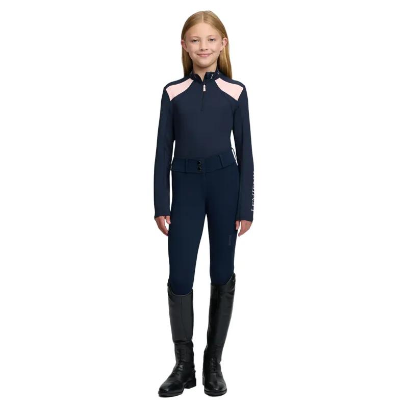 LeMieux Youth Mia Mesh Long Sleeve Base Layer - Navy-6