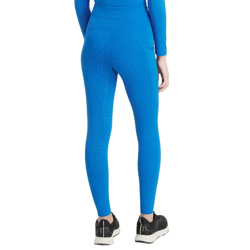LeMieux Young Rider Orla Full Grip Jr Riding Tights - Benetton Blue-1