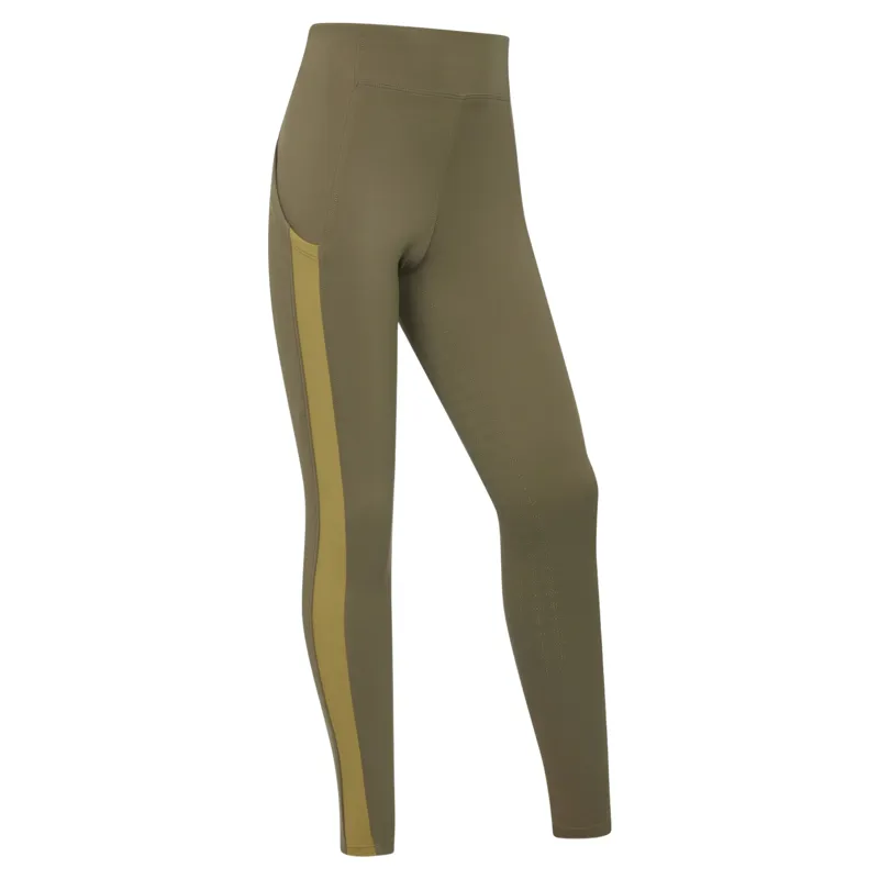LeMieux Young Rider Orla Full Grip Riding Tights - Willow Green-2