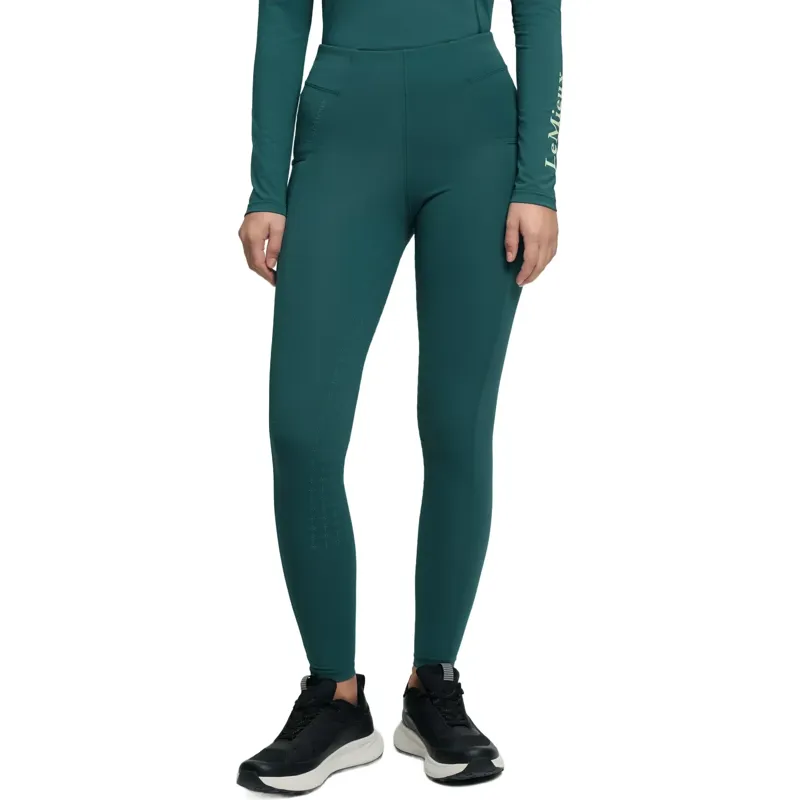 LeMieux Young Rider Orla Full Grip Riding Tights - Jungle