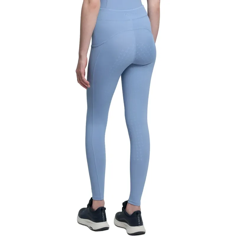LeMieux Young Rider Orla Full Grip Riding Tights-Powder Blue-1