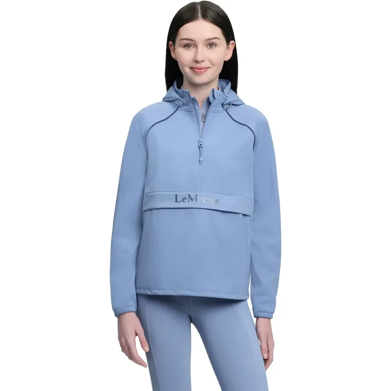 LeMieux Young Rider Paige 1/4 Zip Waterproof Jacket Powder Blue