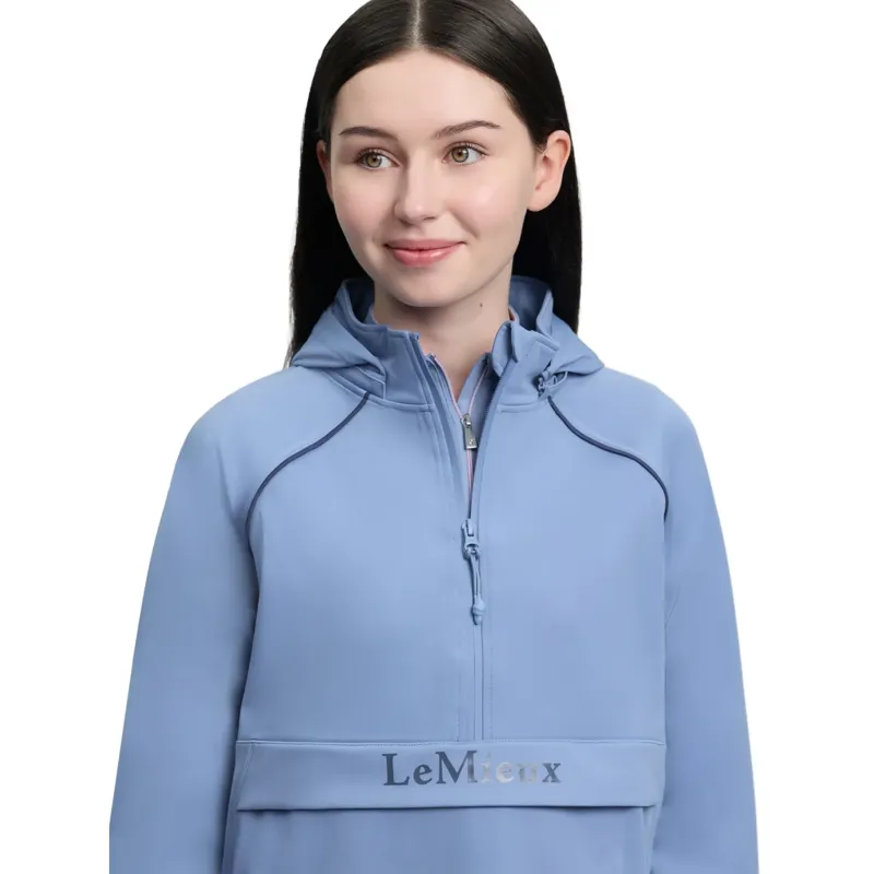 LeMieux Young Rider Paige 1/4 Zip Waterproof Jacket Powder Blue-2