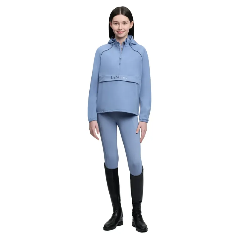 LeMieux Young Rider Paige 1/4 Zip Waterproof Jacket Powder Blue-5