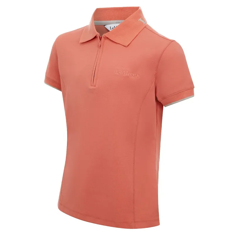 LeMieux Young Rider Junior Polo Shirt - Apricot-2