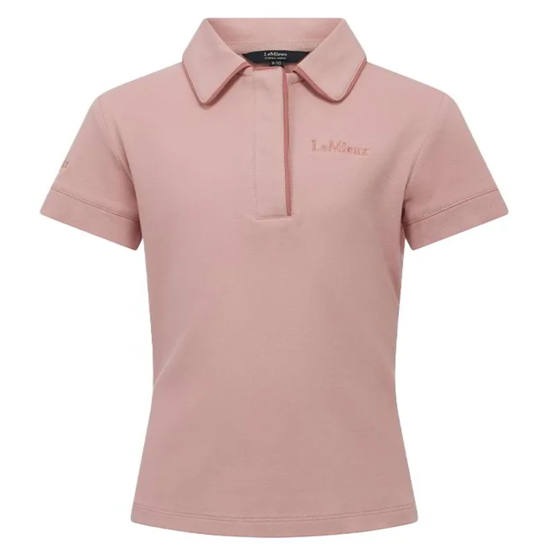 LeMieux Young Rider Junior Polo Shirt - Blossom-1